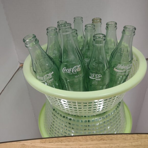 Vintage Green Glass Coca-Cola Coke bottle 6.5 FL oz - Picture 3 of 7